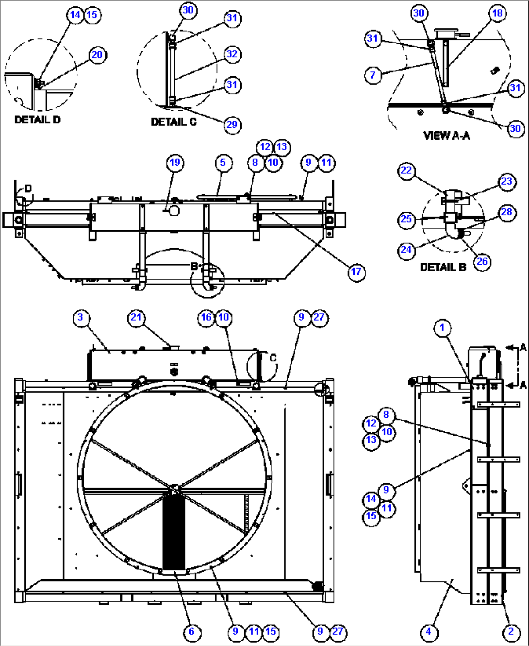 RADIATOR & SHROUD ASSEMBLY (PC2069)