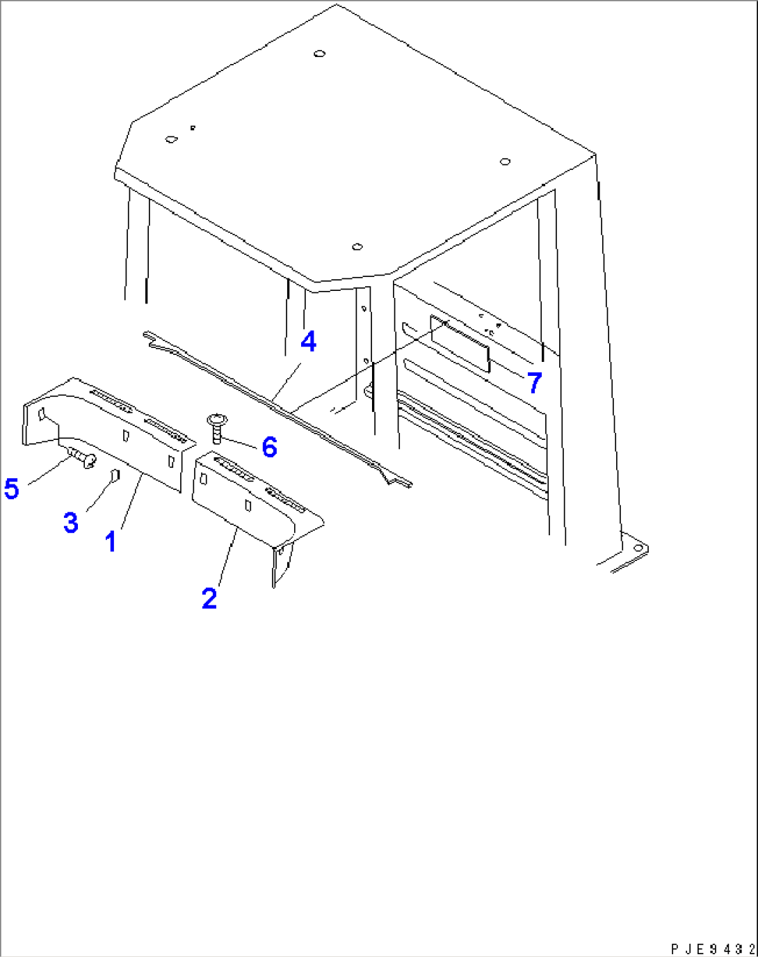 ROPS CAB (INTERIOR TRIM) (1/2)