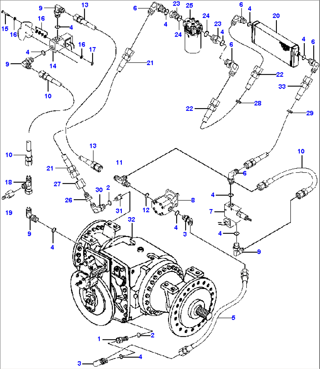 LOCK/UNLOCK DIFFERENTIAL HYDRAULIC SYSTEM