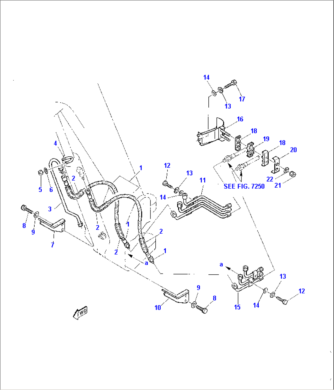 HYDRAULIC PIPING (BOOM CYLINDER LINE)