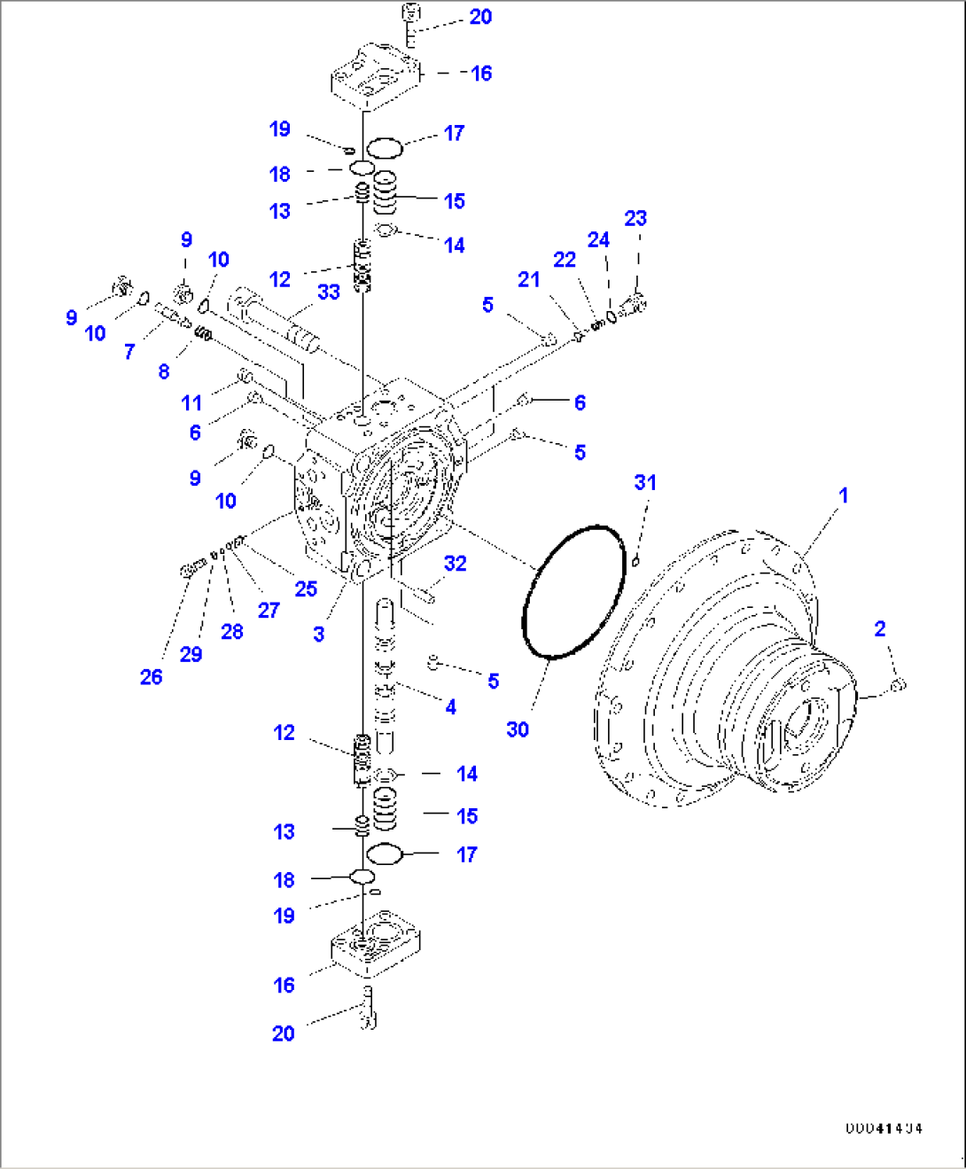 Final Drive, Inner Parts, Travel Motor (1/2)