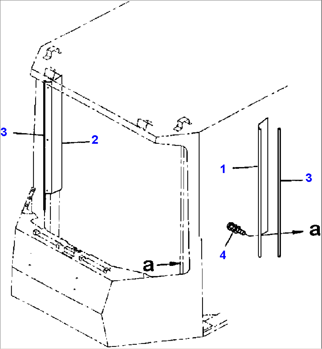 K0210-03A0 CAB FRONT INTERIOR TRIM