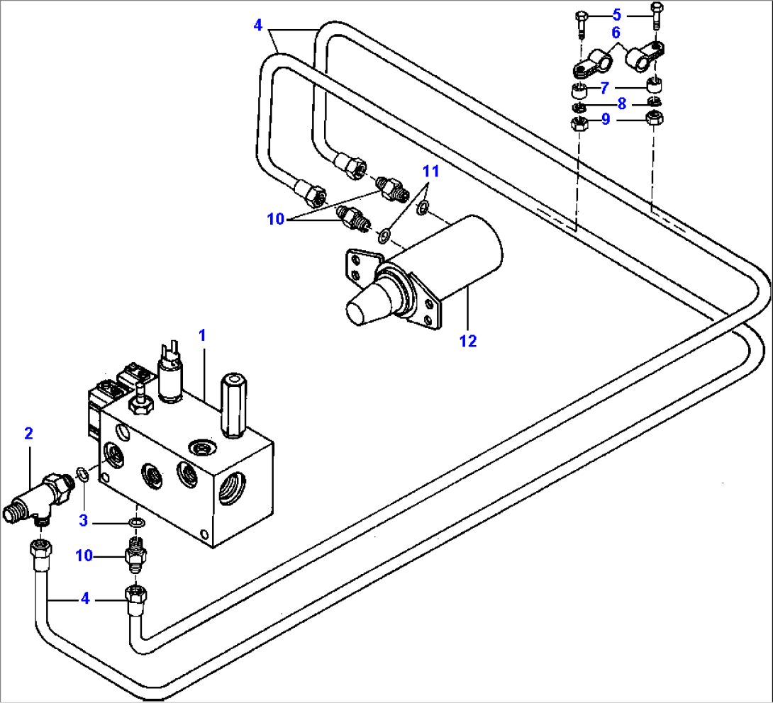 LOCK PIN CYLINDER ACTUATOR LINES R.H. & L.H. 90ø BLADE SUSPENSION