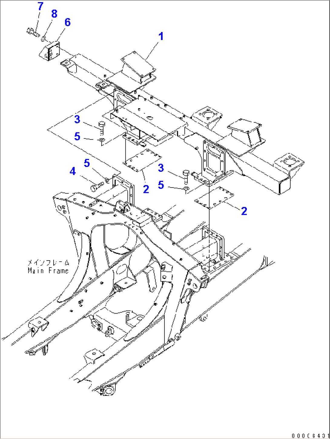 REAR SUPPORT(#11001-)