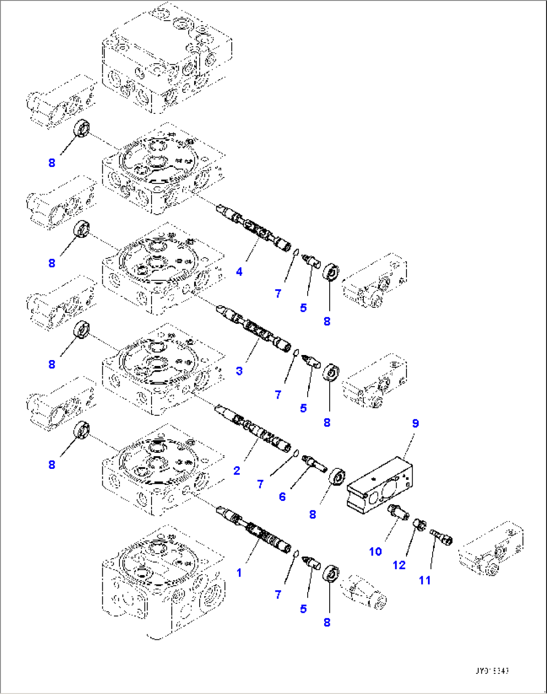 Control Valve, 5-Valve (2/12) (#30001-)
