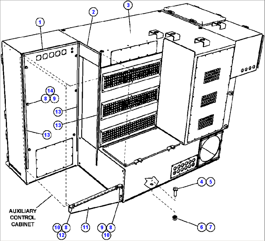 CONTROL CABINET/AUX CABINET INSTALLATION