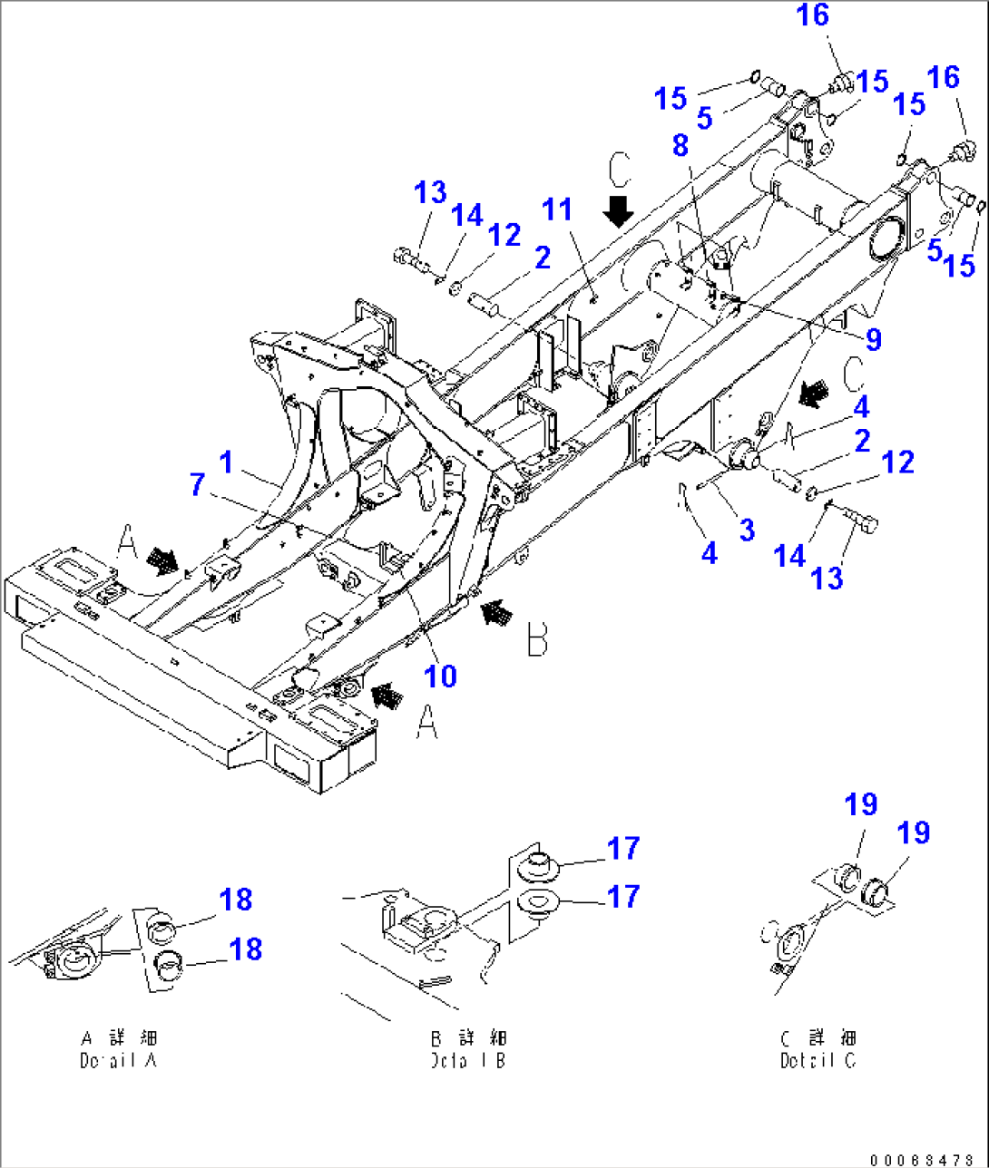 MAIN FRAME (FOR LOW NOISE AND ASR)(#3001-)
