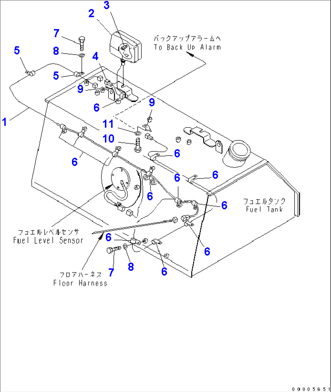 FUEL TANK (LAMP WIRING)