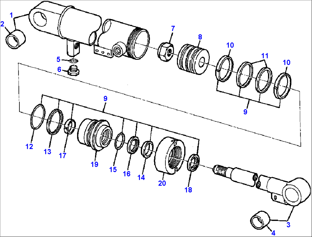 BUCKET CYLINDER MODEL 510C