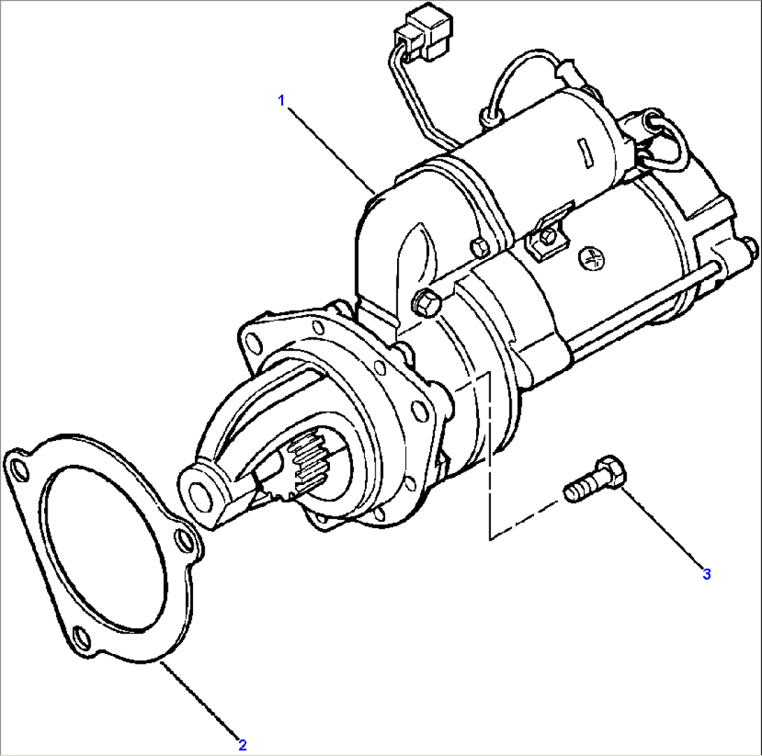 CRANKING MOTOR MOUNTING