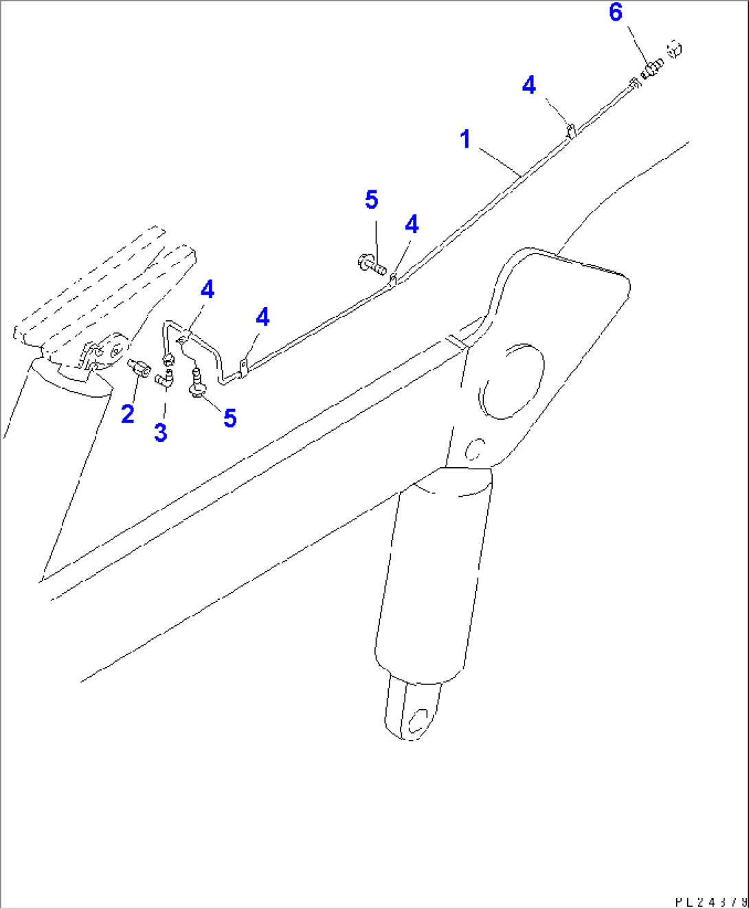 BODY ACCESSORY AND PARTS (PIPING) (FOR AUTO LUBRICATION)(#1001-1600)