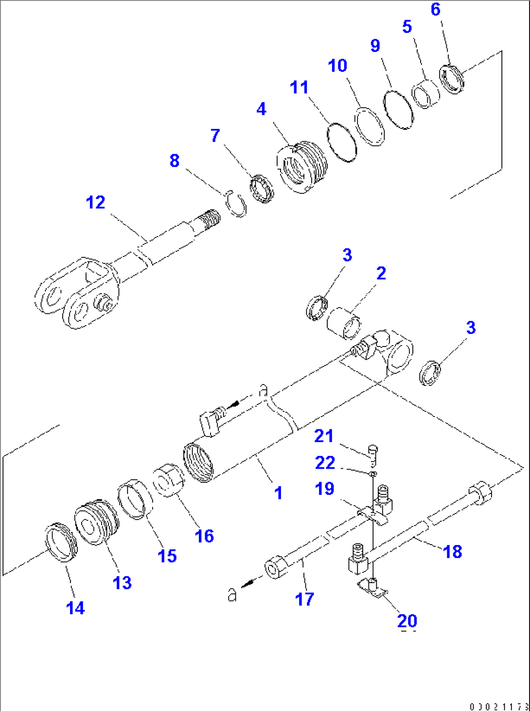 LIFT CYLINDER (FOR HI LIFT)(#10001-12000)