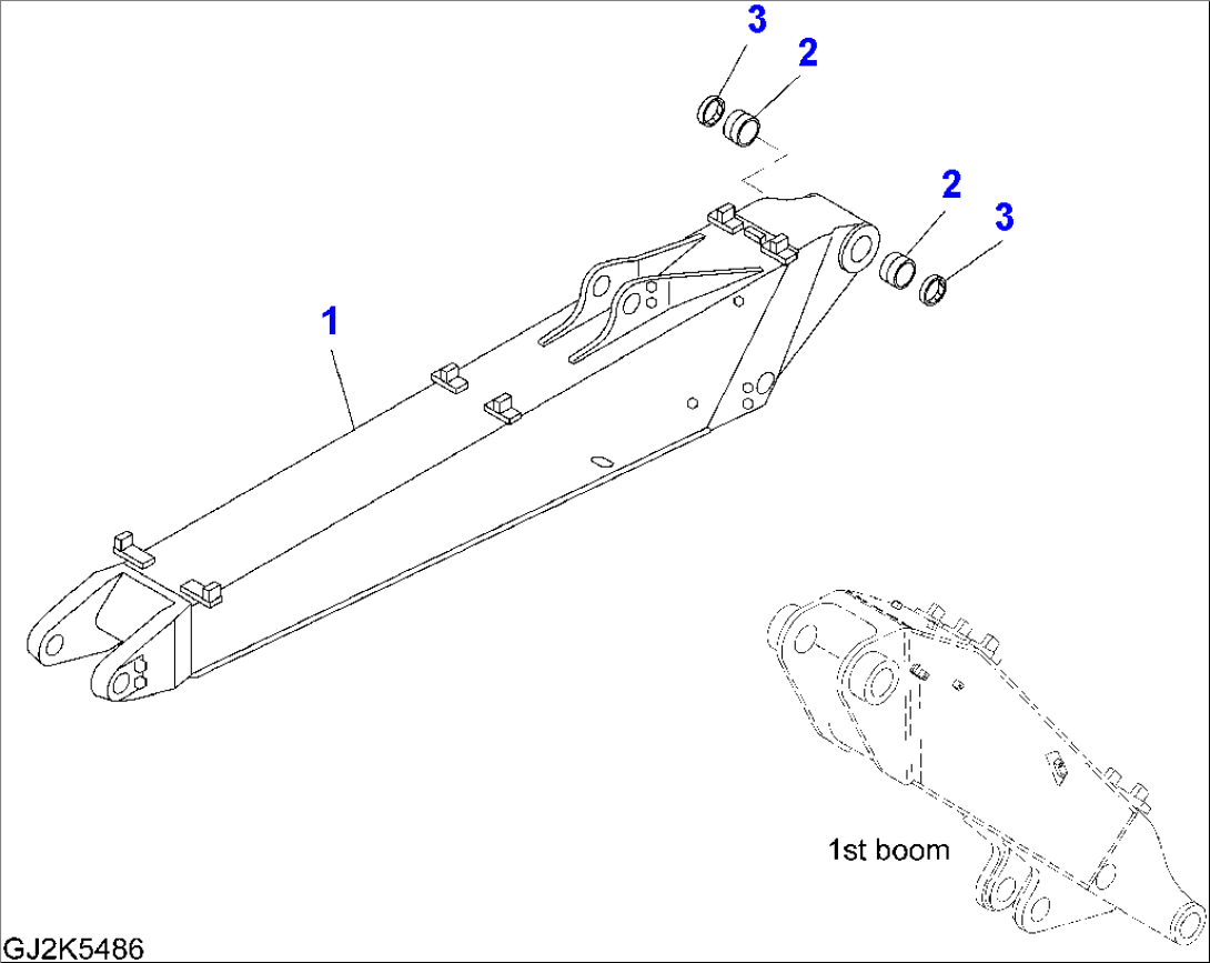 TWO-PIECE BOOM (2ND BOOM)