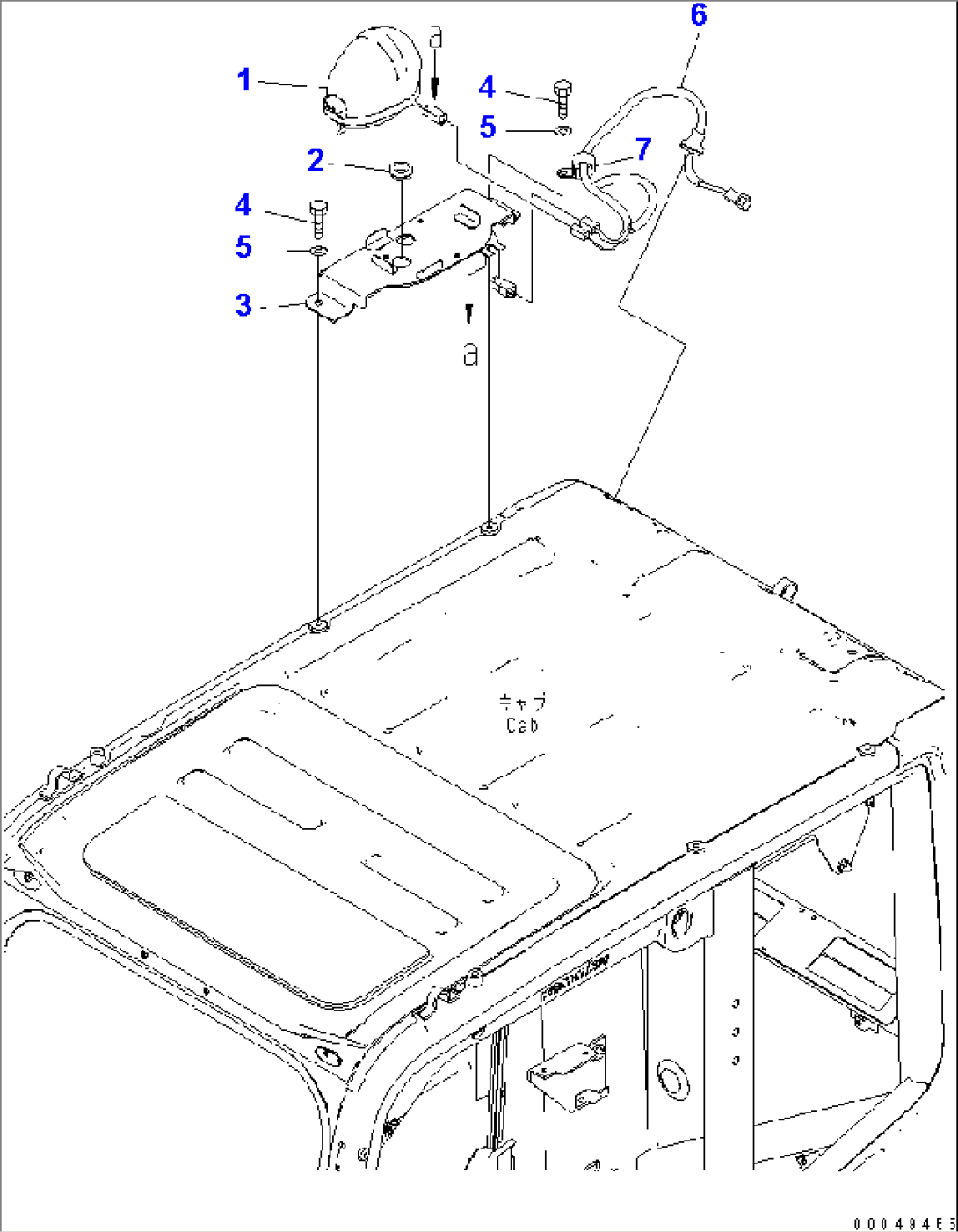 ROTATING WARNING LAMP(#60001-)