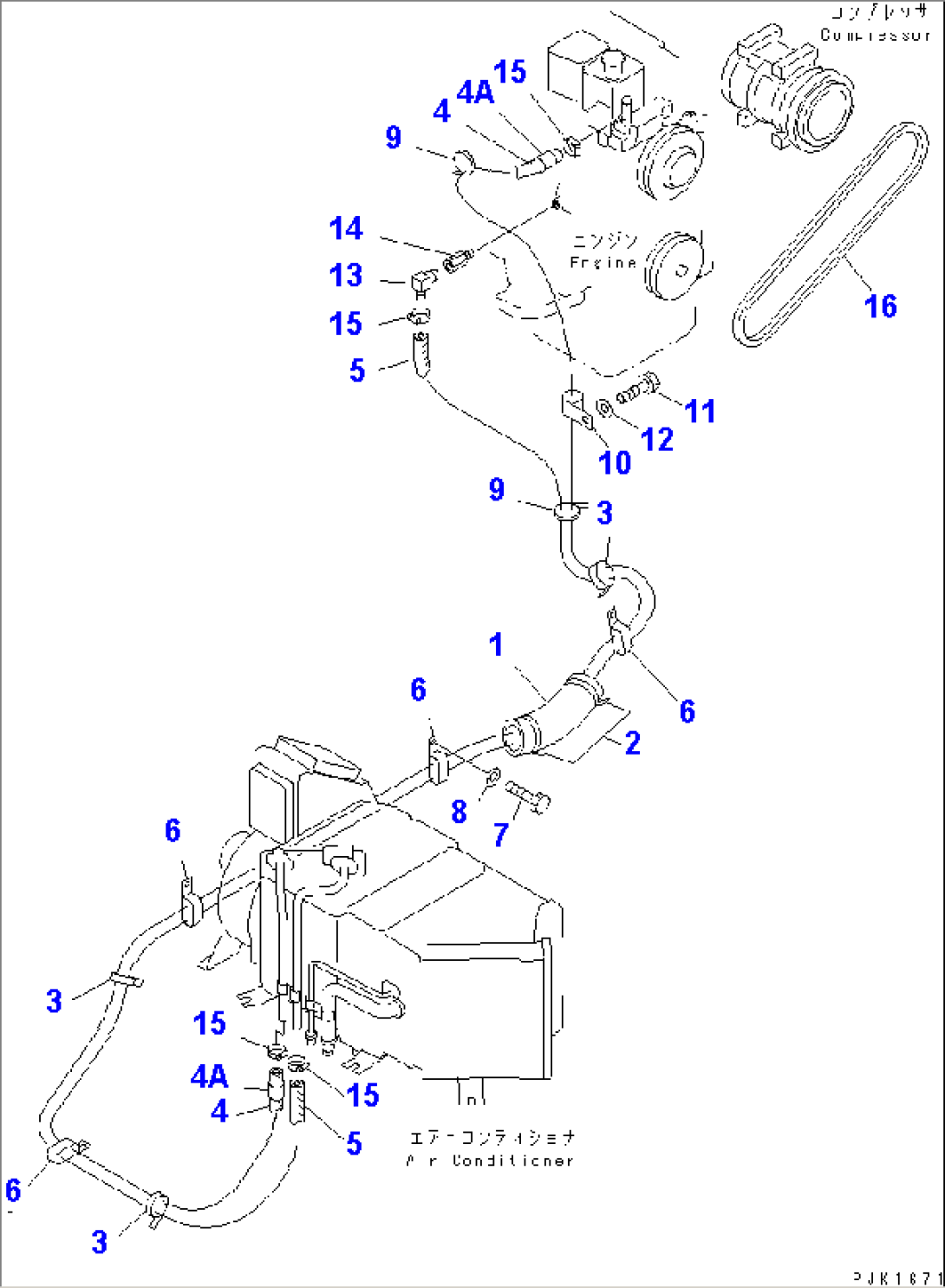 AIR CONDITIONER (HEATER PIPING AND DUCT)(#45000-46826)