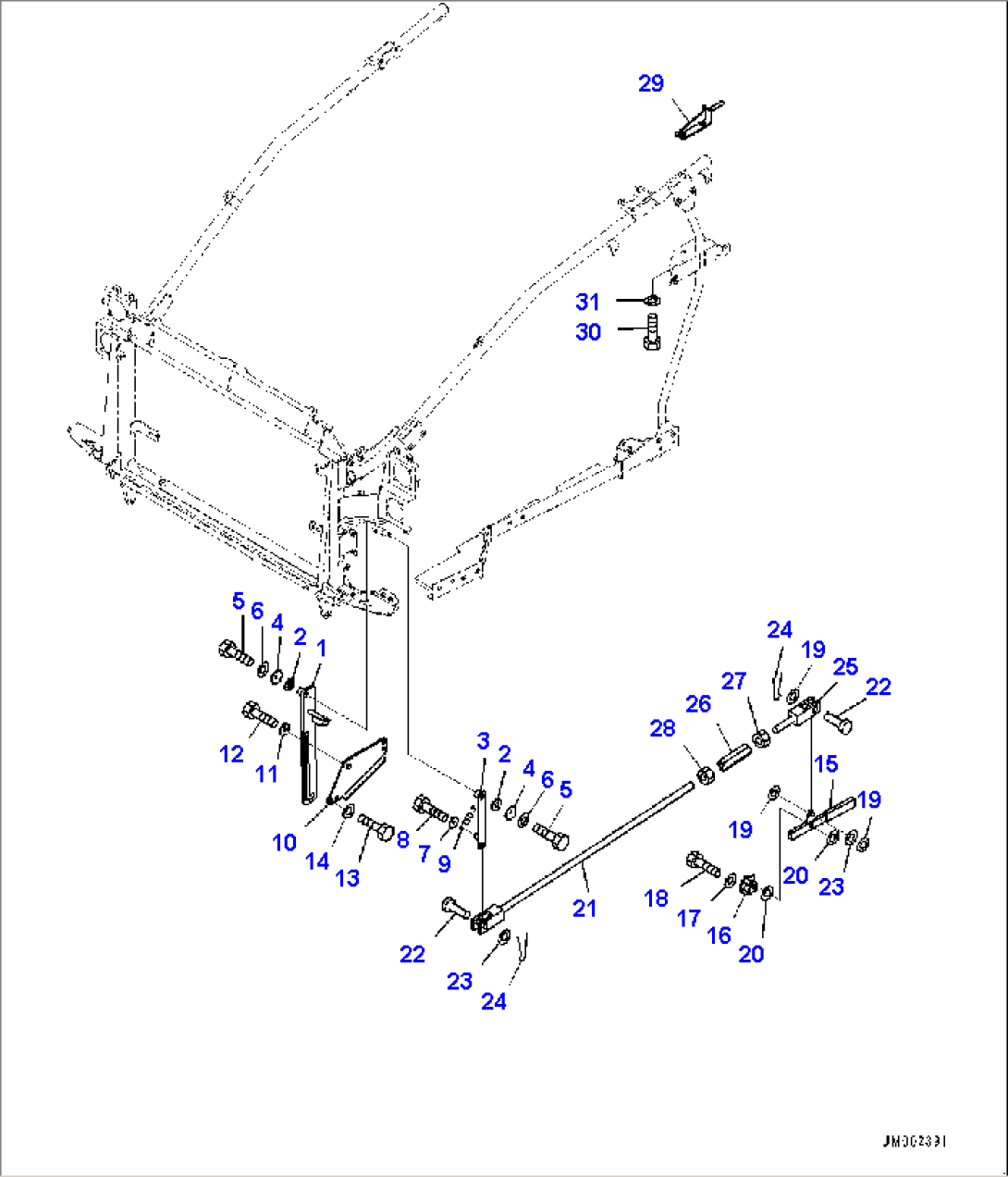 Hood, Lock (#10001-)