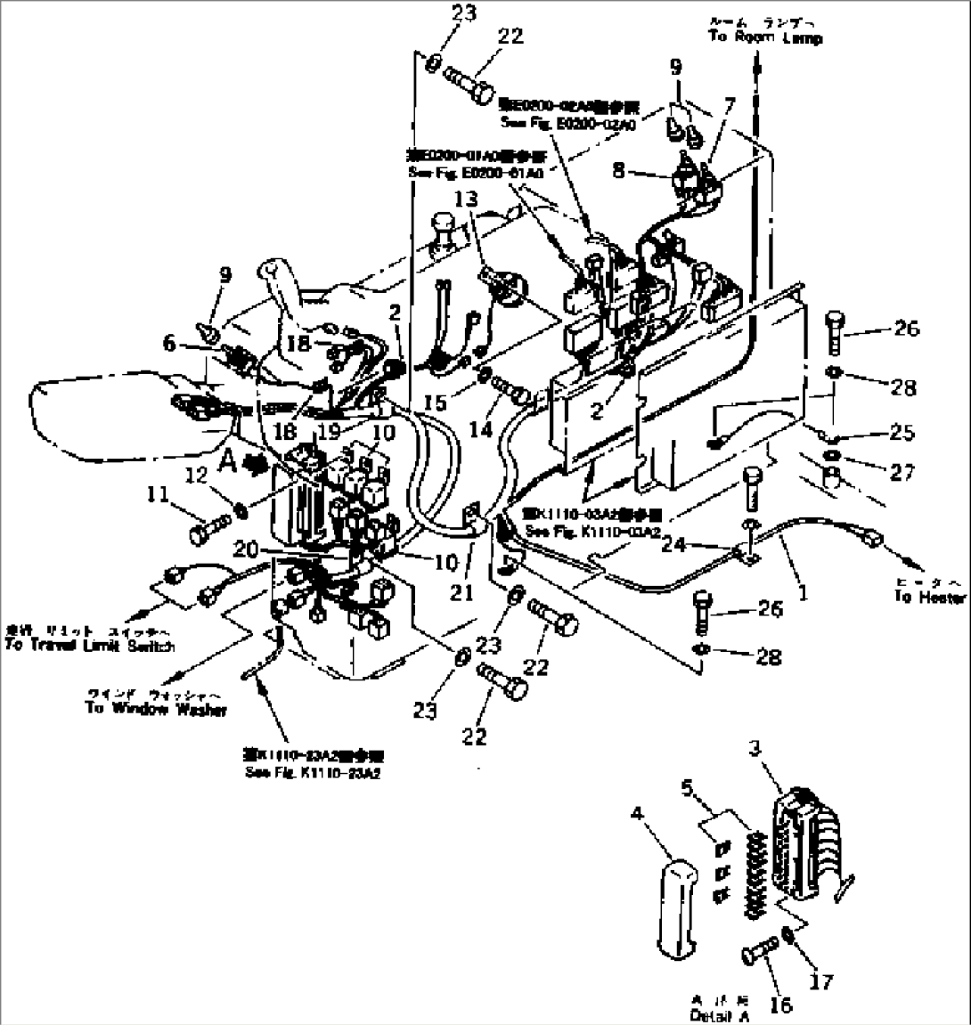 ELECTRICAL SYSTEM (INSTRUMENT PANEL) (1/2) (FOR WRIST CONTROL)