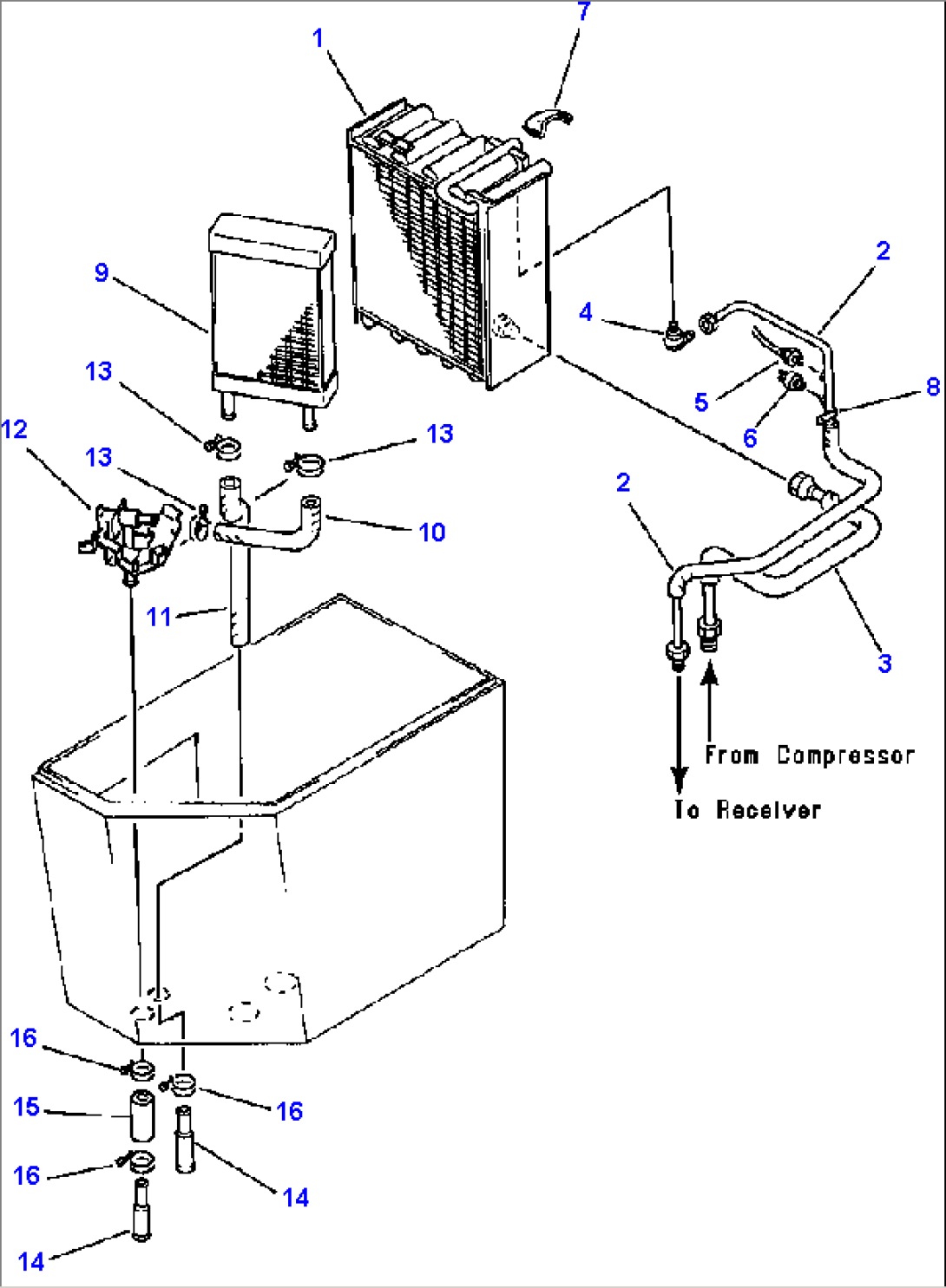 AIR CONDITIONER EVAPORATOR AND HEATER COIL