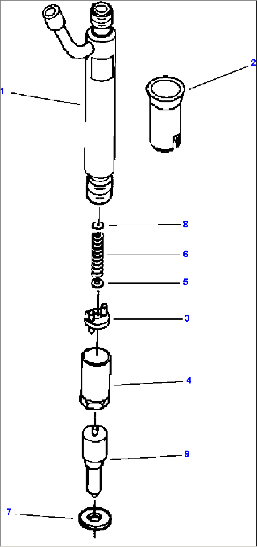 FUEL INJECTOR IDENTIFIED AS 0432191796