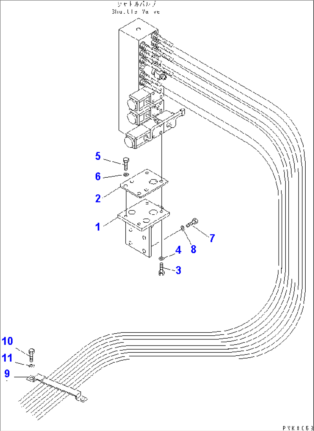 SHUTTLE VALVE (MOUNTING PARTS)