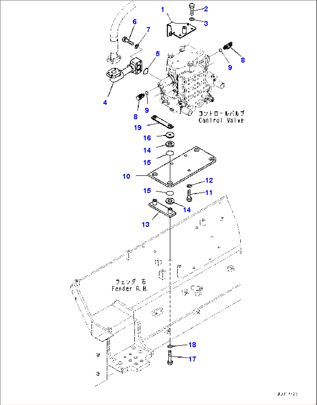 Fender, Control Valve Mounting (#11609-)