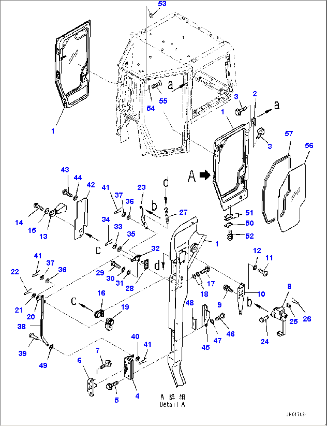 Cab, Door and Lock (#30408-)
