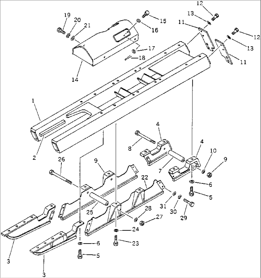 TRACK FRAME (WITH ROLLER G