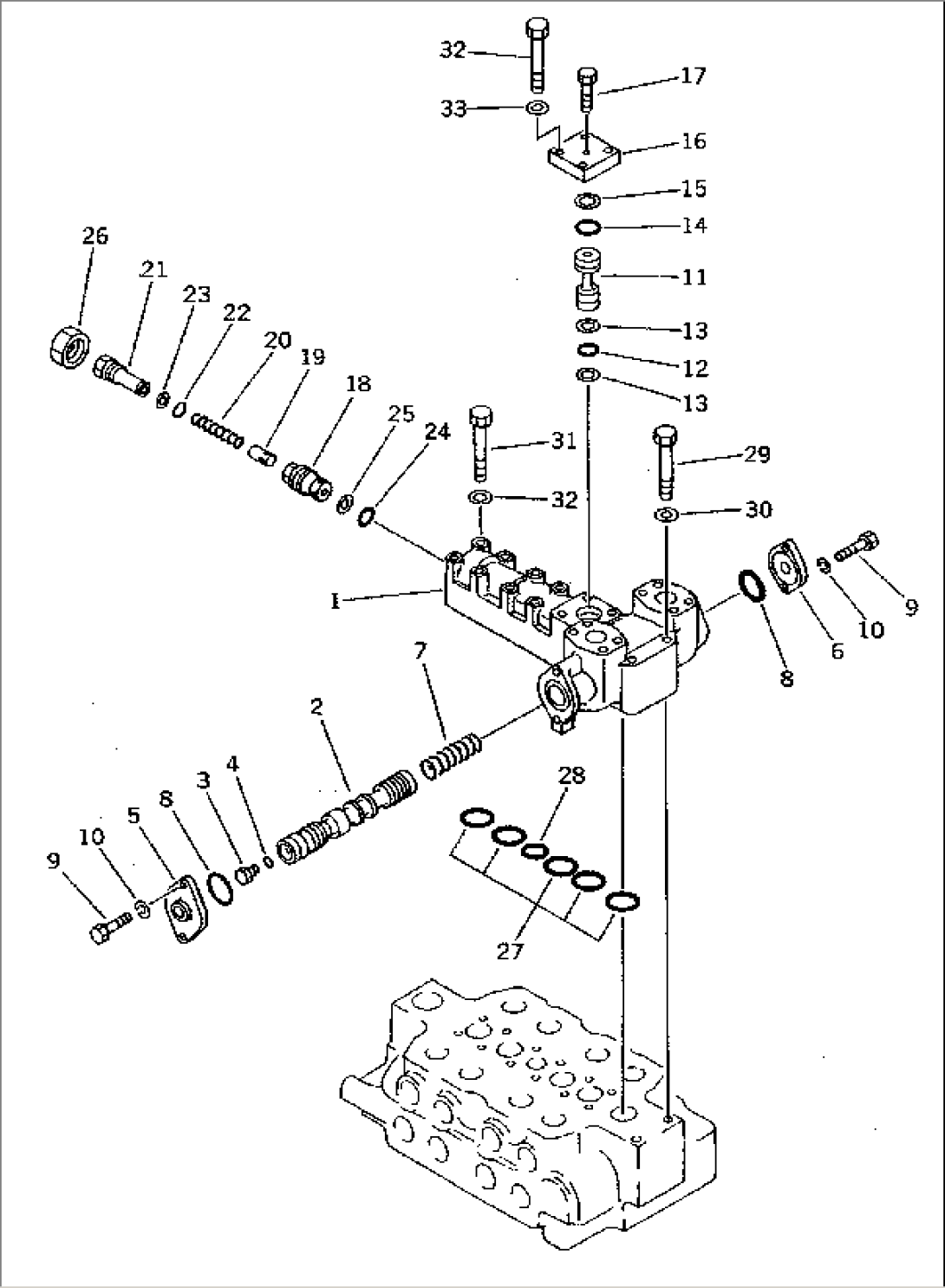MAIN VALVE (4-SPOOL) (4/4)