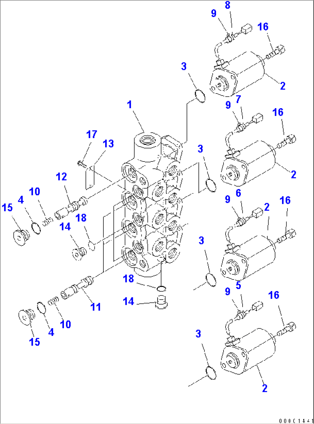 SOLENOID VALVE (INNER PARTS)(#53176-)