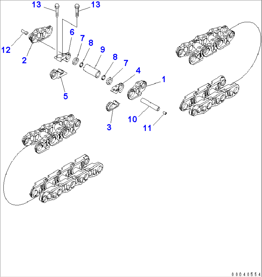 TRACK LINK (FOR COLD AREA)(#11001-)