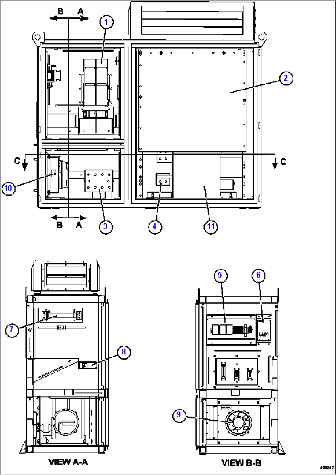 TROLLEY CONTROL CABINET 2/3 58B-06-20700