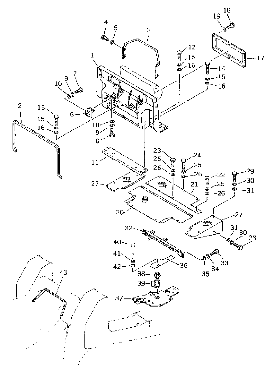 DASHBOARD AND FLOOR PLATE