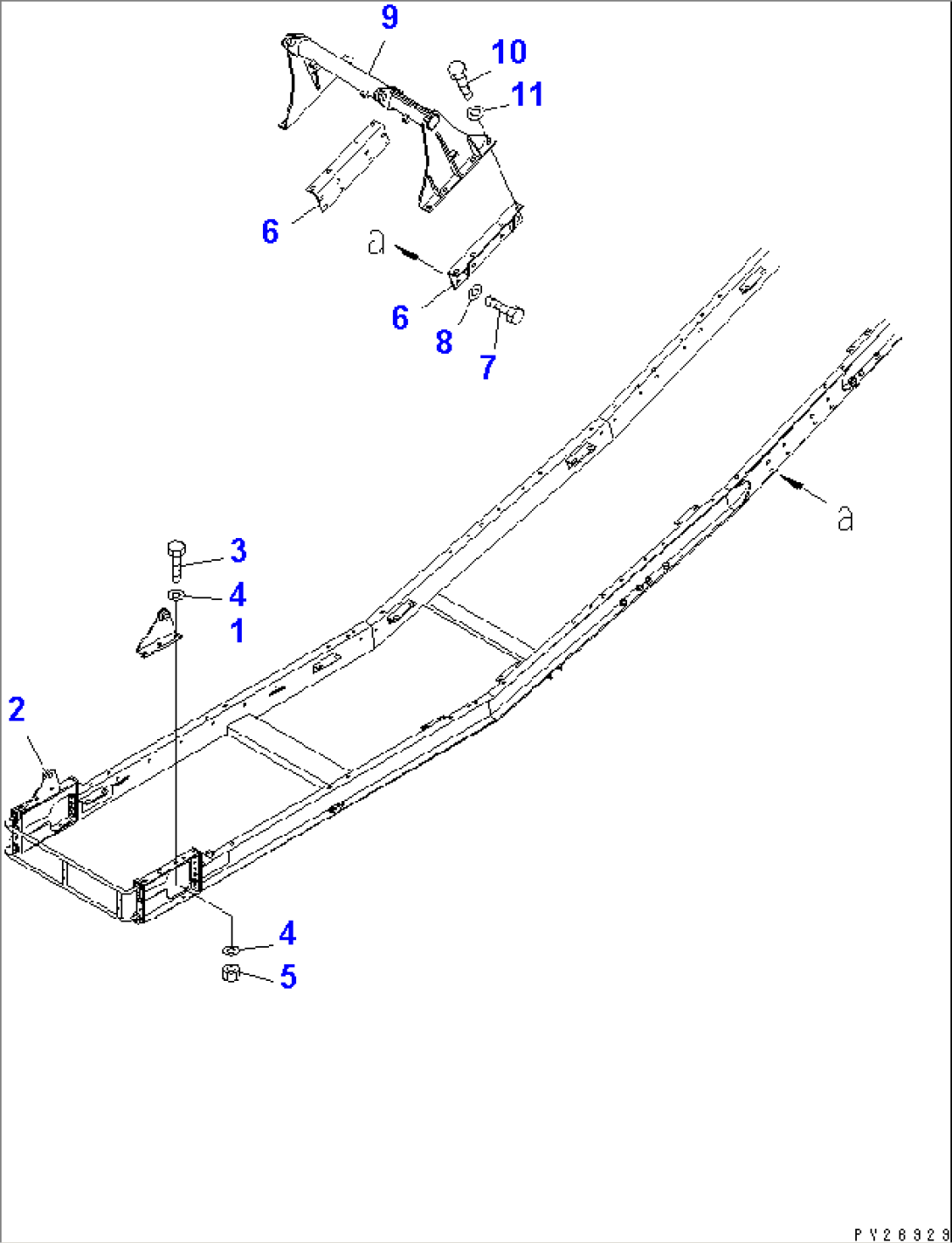 CONVEYOR (LONG) (INNER PARTS) (COVER¤ 3/3)