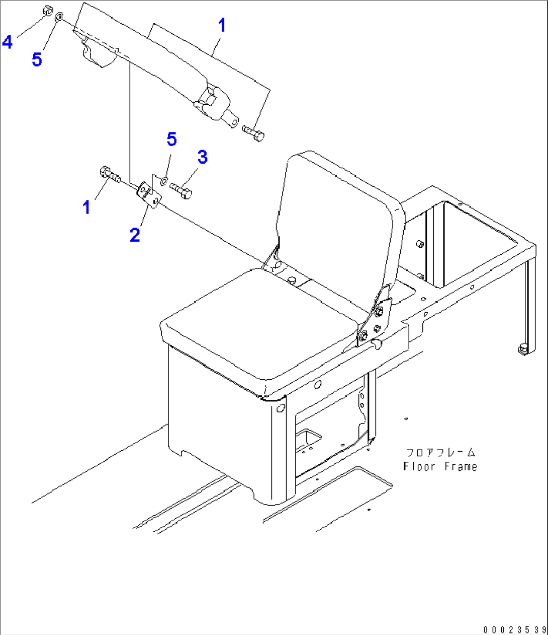 FLOOR (ASSISTANT SEAT) (ASSISTANT SEAT BELT)