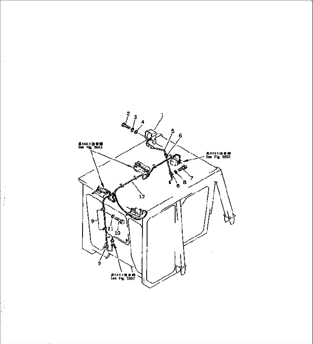 ROPS CAB¤ TYPE 2¤ (ELECTRICAL PARTS) (2/2) (4/5)(#35001-)