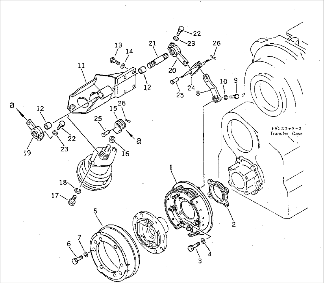 PARKING BRAKE AND LINKAGE