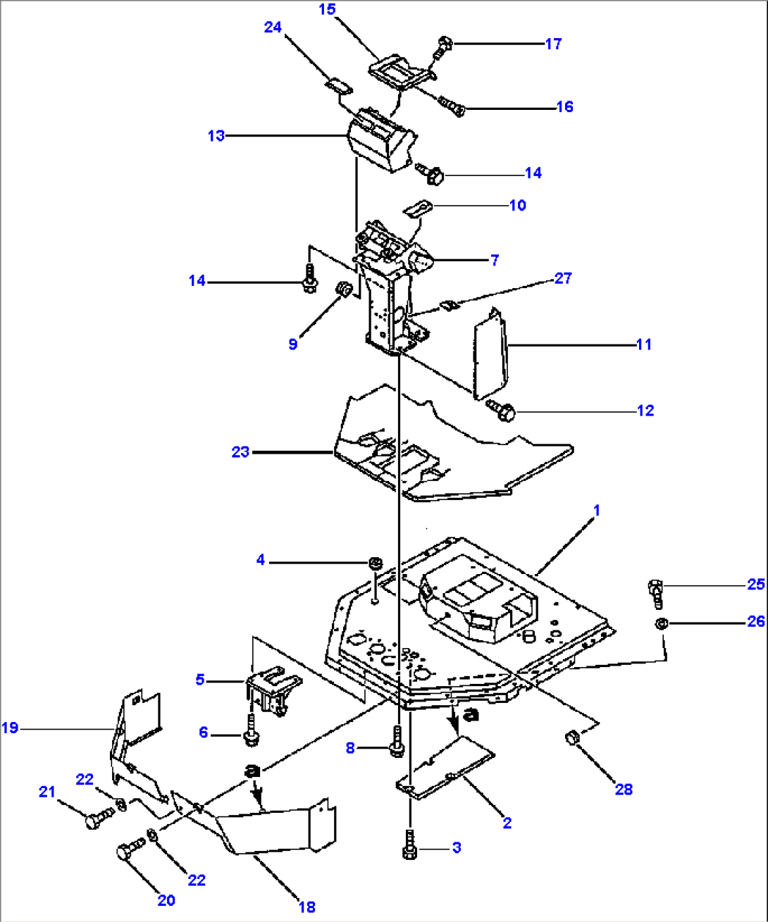 FLOOR FRAME AND DASHBOARD