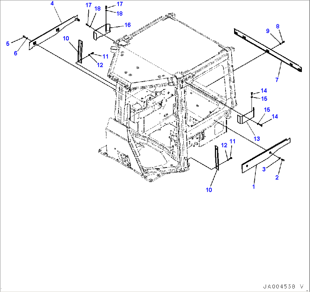 ROPS Canopy, Cover (#80001-)