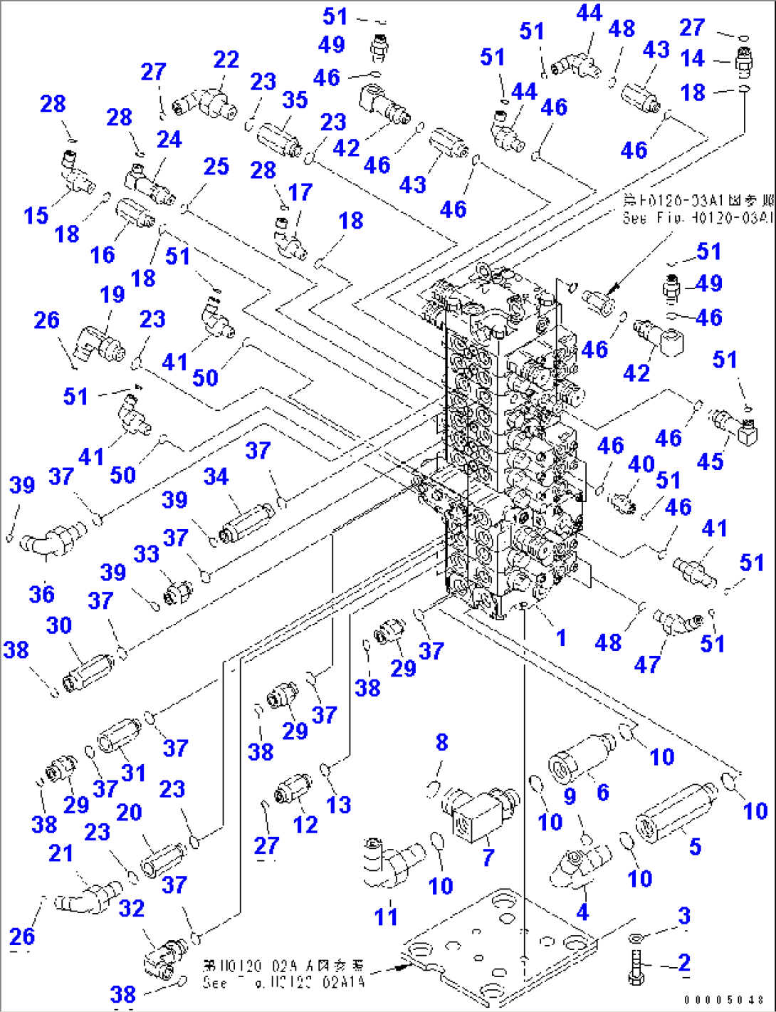 MAIN VALVE (ELBOW) (FOR LARGE CAPACITY ATTACHIMENT)(#3001-)