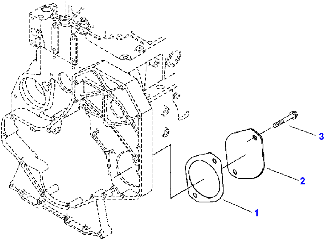 FIG. A7115-A3A1 FRONT GEAR TRAIN ACCESSORY DRIVE COVER