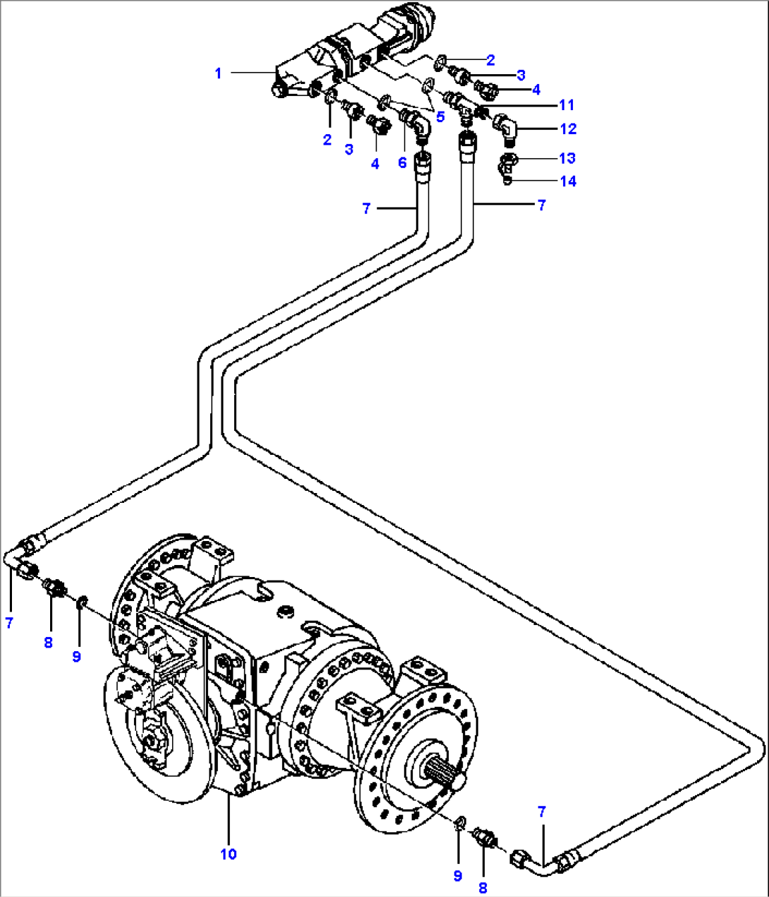 HYDRAULIC BRAKE LINES MACHINES WITH ALL WHEEL DRIVE