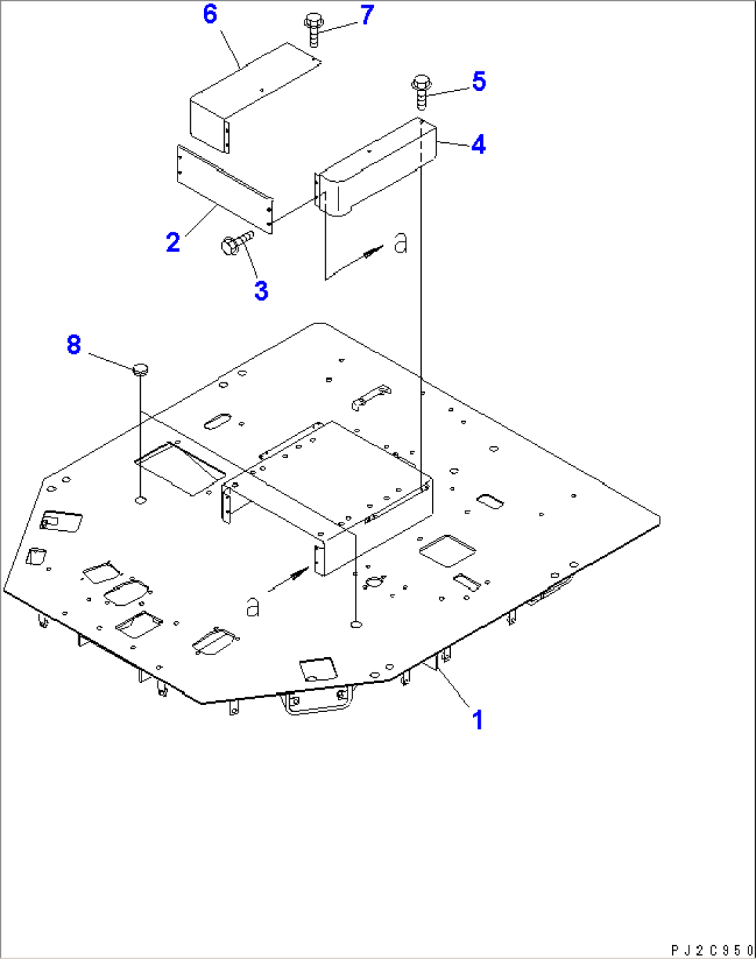 FLOOR SUB (FLOOR FRAME) (WITH ADVANCED JOY STICK STEERING)(#50025-)