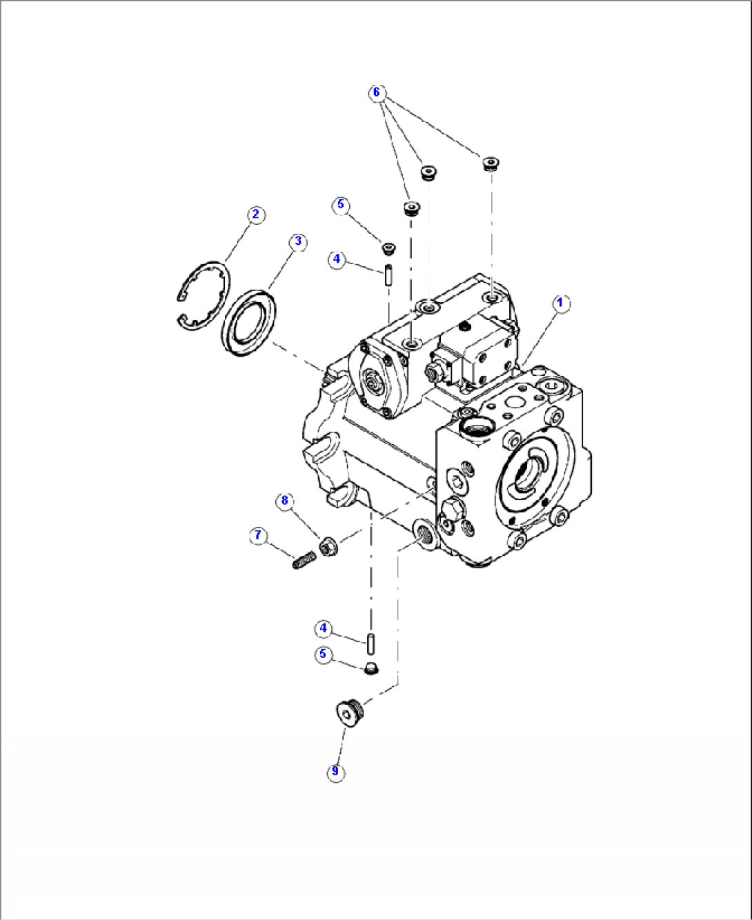 H0243-01A0 TRACK DRIVE PUMP FORWARD CAST HOUSING