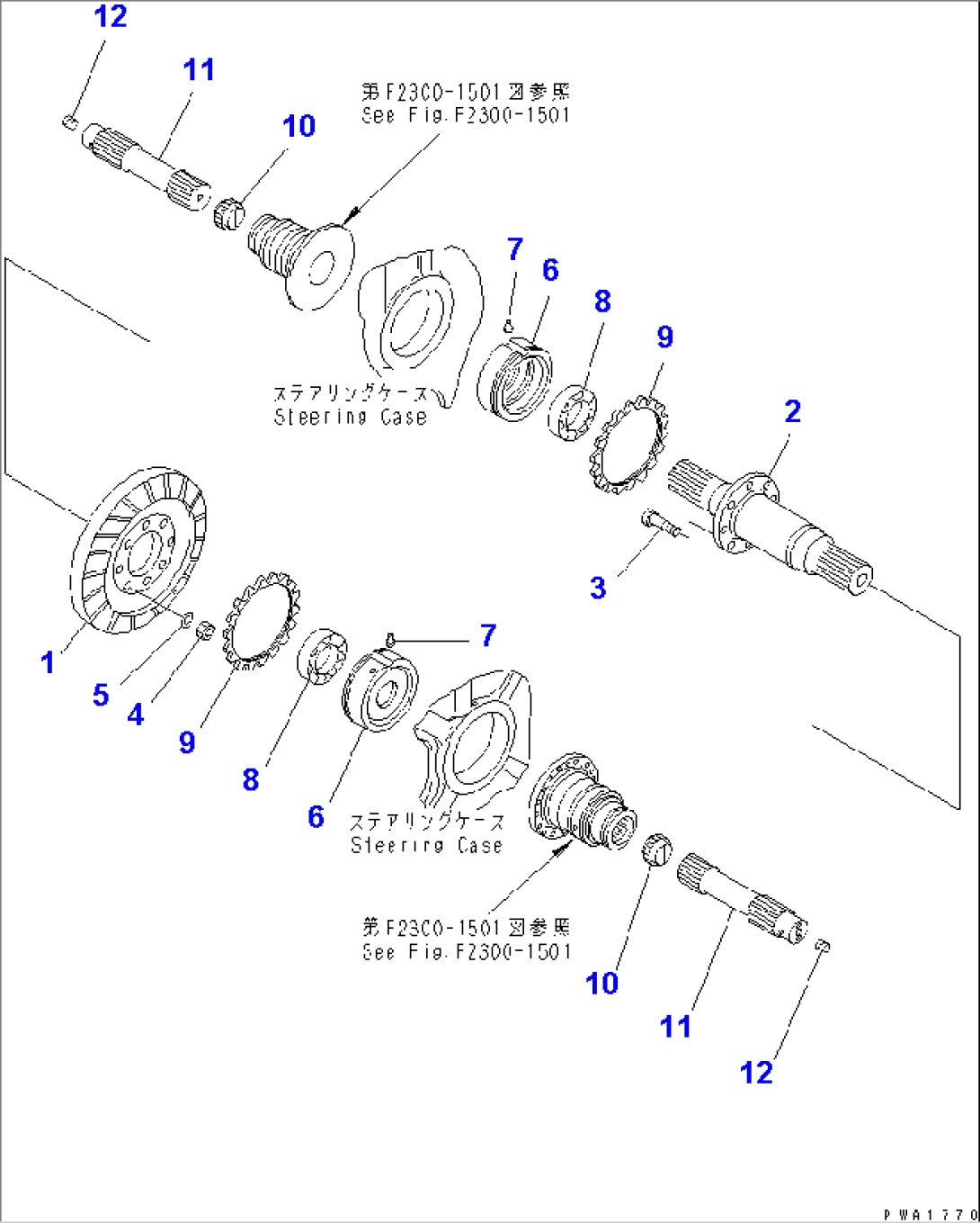 STEERING (BEVEL GEAR AND SHAFT)