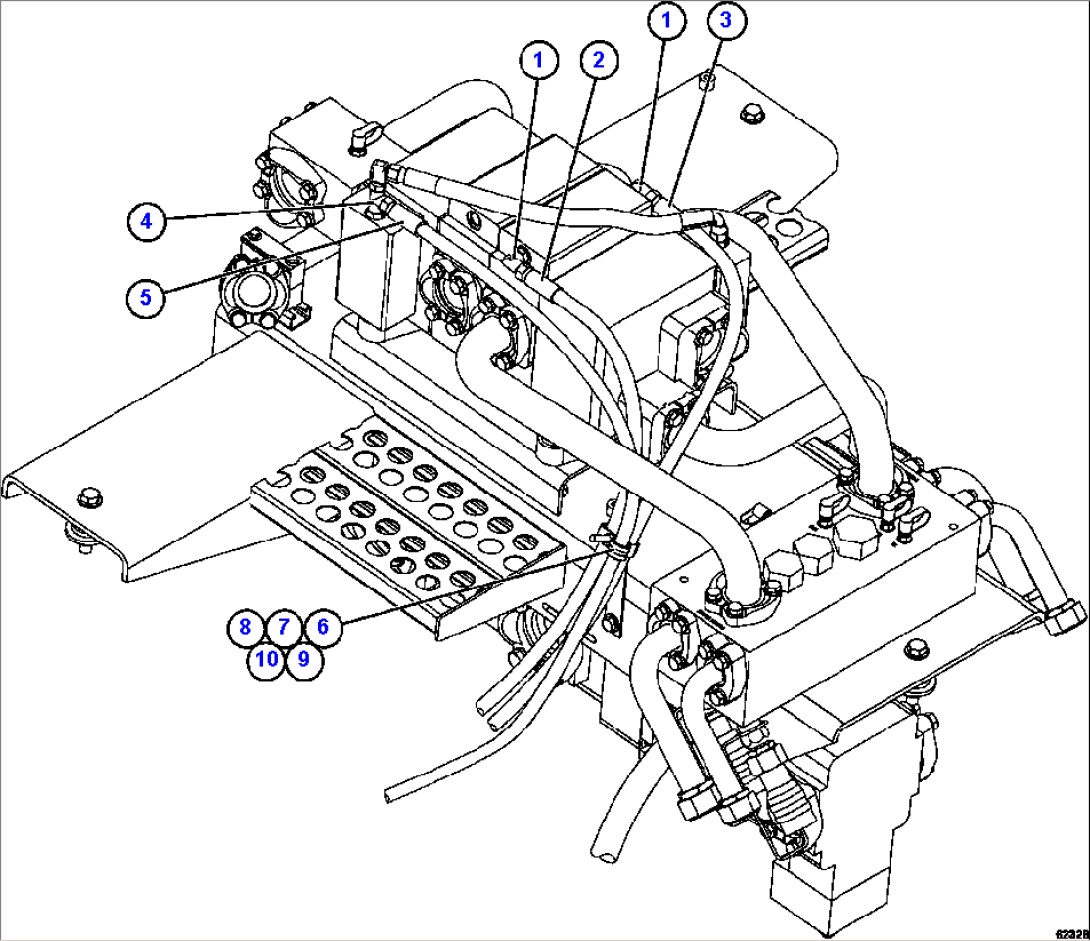 PUMP MODULE - HOIST PILOT PIPING