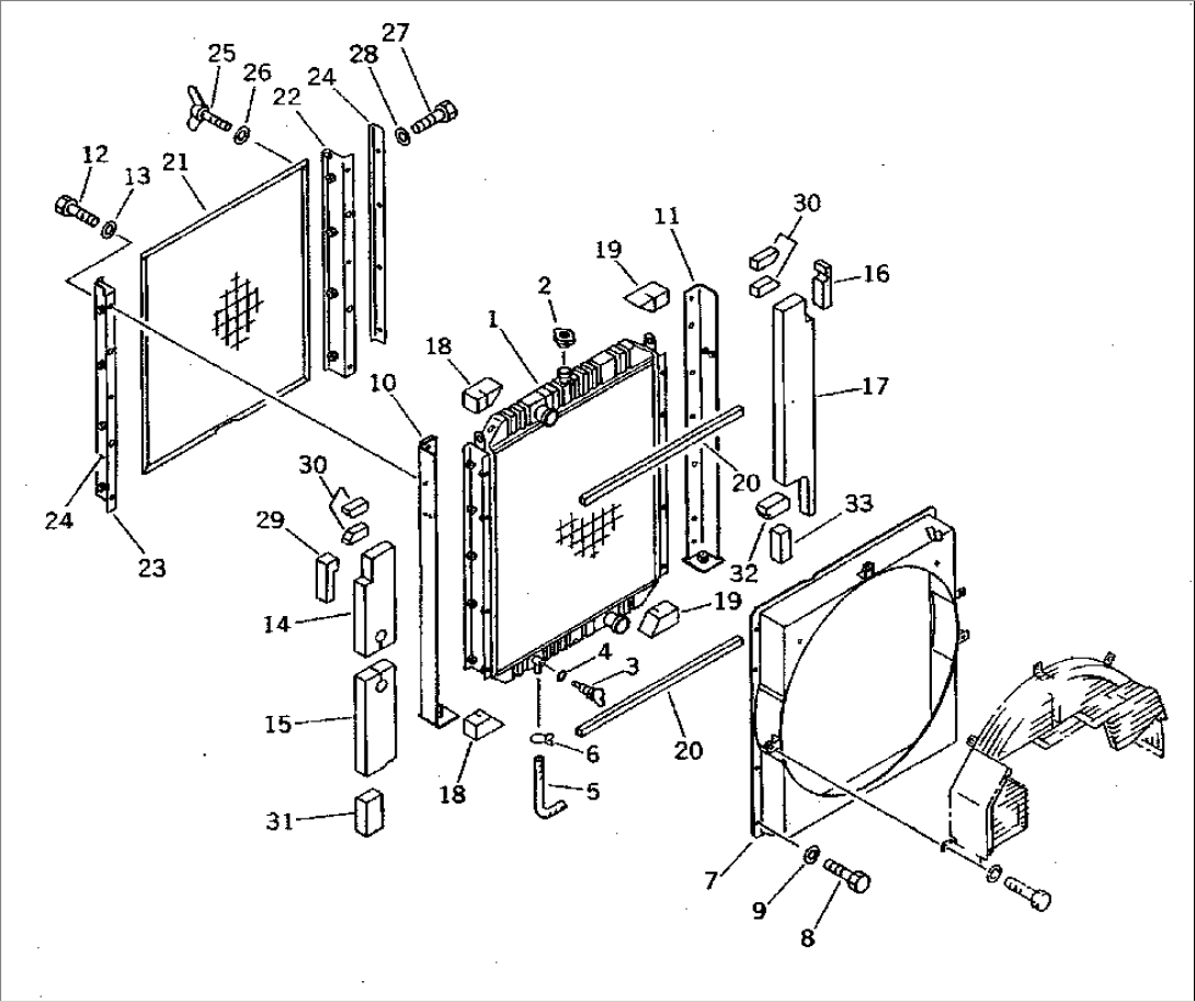 RADIATOR (WITH FAN GUARD)