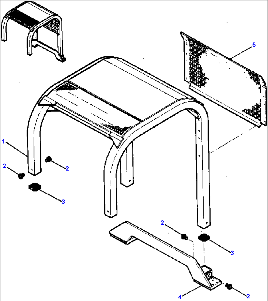 ROPS CANOPY - WITHOUT FRONT SWEEPS