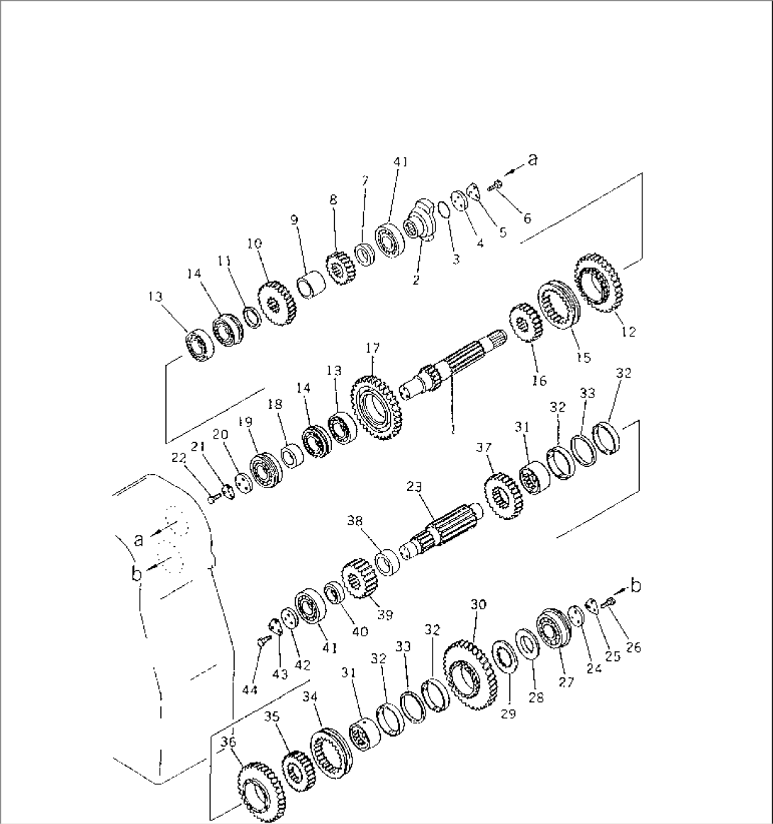 TRANSMISSION (INPUT SHAFT¤ 1ST AND 2ND SHAFT AND GEAR)