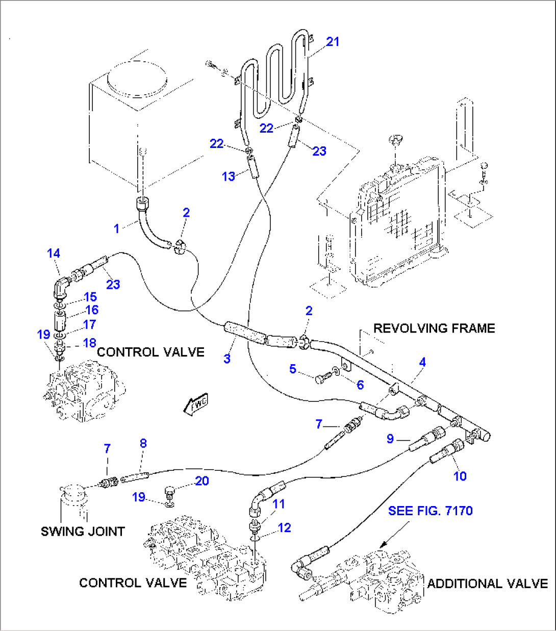 HYDRAULIC PIPING (RETURN LINE)