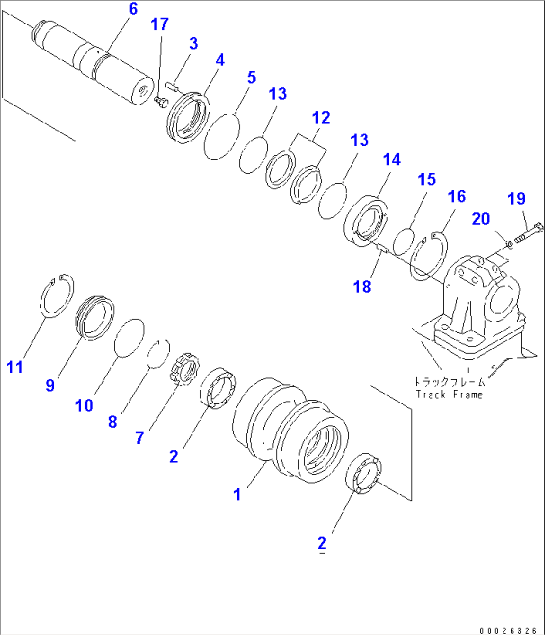 CARRIER ROLLER (WITH RIPPER)